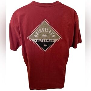 QUIKSILVER Waterman EST 1969 Logo Tee Shirt Men L Large